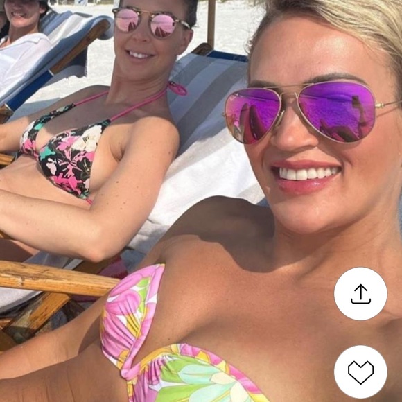 LIKE NEW Bright Pink Mirrored Ray Ban Aviator Sunglasses - Picture 2 of 10